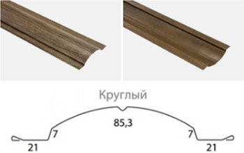 Круглый металлический штакетник для забора 